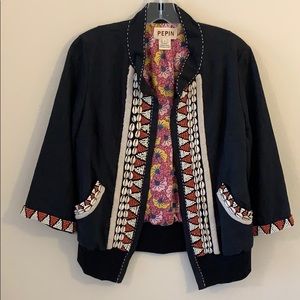 Pepin - Beaded and embroidered Jacket Size small